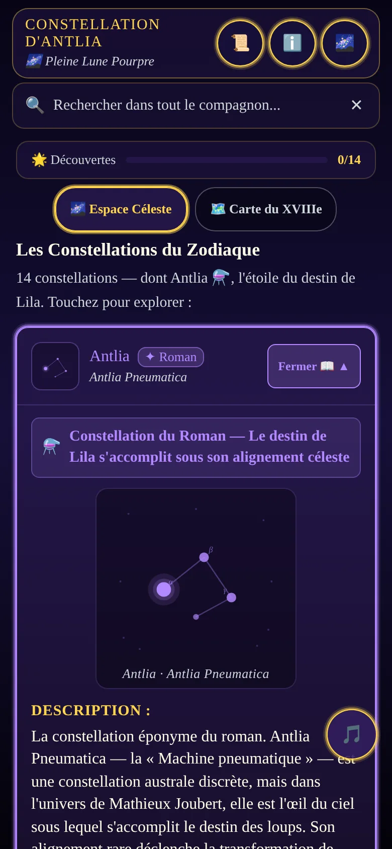 Aperçu de l'application
